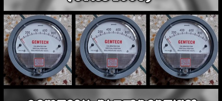 GEMTECH Differential Pressure Gauge For Dust Collector Used