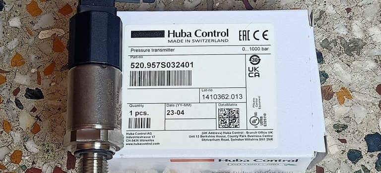 HUBA SWITZERLAND Pressure Transmitter Part No 520.957S032401 Range 0-1000 Bar