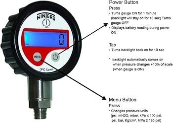 Winters Digital Pressure Gauge 0 To 400 bar